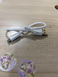 USB Type-A to Micro USBケーブル ホワイト未使用品