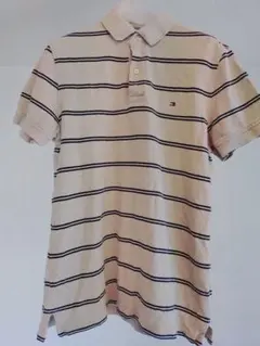 TOMMY HILFIGER/トミーフィルフィガー　ポロシャツ　ストライプ　 M