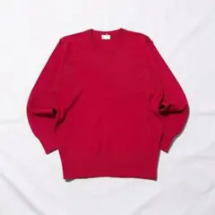 美品 ニットセーター ウール 無地 シンプル M ナチュラル