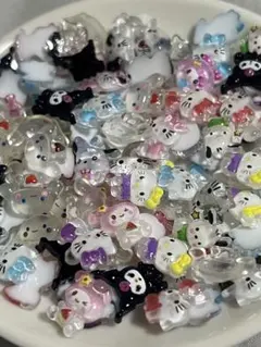 大量！100個！サンリオ　パーツ　ネイルパーツ