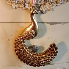 お値下げ中❤ピーコック・オーナメント　ラージタイプ　ゴールド仕上げ