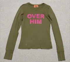 ジューシークチュールフロッキーロゴTシャツ長袖Sカーキピンク正規品y2kのサムネイル