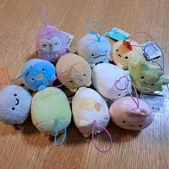 すみっコぐらし　ゴムひも付きマスコットPart3 7体　Part5 4体