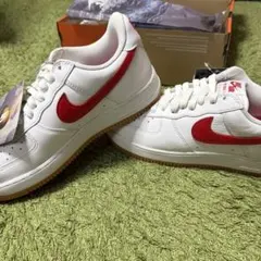 NIKE AIR FORCE 1 ホワイト レッド ガムソール