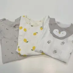 ベビー ロンパース・プレオール 50〜60サイズ【3枚セット】