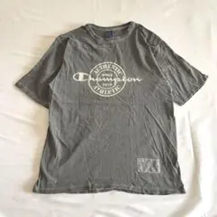 Champion チャンピオン ロゴT グレー フェード感 古着 USAテイスト