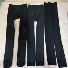 ブラックタイツ スパッツ　レギンス　3点セット