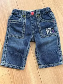 DOUBLE.B デニムハーフパンツ 90cm