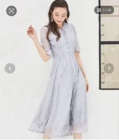 DRESS＋ ドレス ワンピース ロングガウン レース 結婚式 パーティードレス