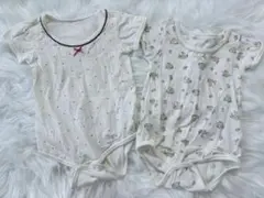 ベビー肌着 ロンパース 2枚セット 80cm
