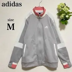 adidasトラックジャケット ジャージ　希少カラー　刺繍ロゴ　バックプリントM