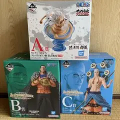 一番くじ　ワンピース　3点セット　ルフィ　クロコダイル　エネル　セット