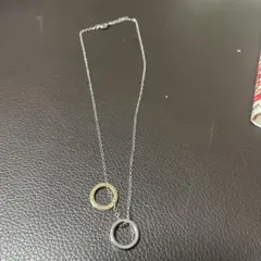ディズニー 二重リング ネックレス