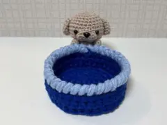編みぐるみ ハンドメイド トイプードル 小物入れのサムネイル