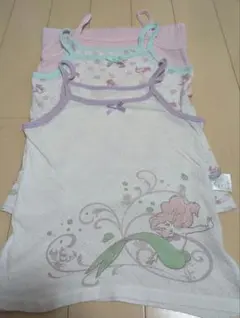 アリエルプリントキャミソール他　3枚セット　130センチ