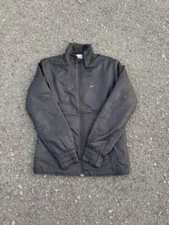 90s 00s NIKE ナイキ ナイロンジャケッ トブラックY2K 短丈