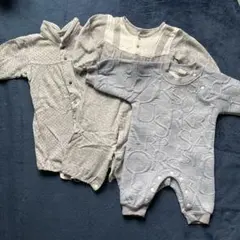 SHEIN グレー系ロンパース 1-3M