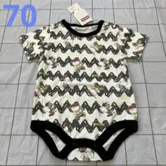 スヌーピー　snoopy ロンパース　70 ベビー服　カバーオール