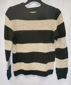 ナノ・ユニバース　nano & co. ウール混ボーダーニット