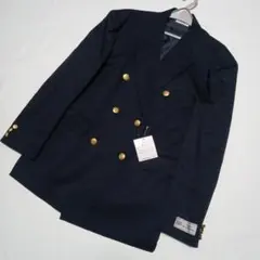 新品　東レ　テーラードジャケット　紺ブレザー　金ボタン　ダブルボタン　165
