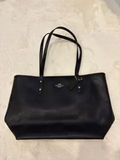 COACH コーチ ターンロックトートバッグ ブルー A4 通勤通学レディース