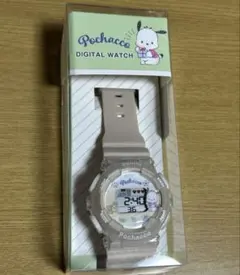 【新品・箱破損】Pochacco デジタルウォッチ 腕時計 ベージュ