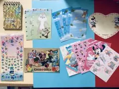 ★美品・まとめ売り★ディズニー ミニメモ帳、メモ紙、シールなど