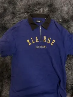 XLARGE ネイビー ハーフジップ ポロシャツ Mサイズ