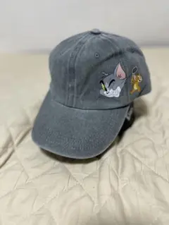 未使用品 トムとジェリー キャップ 帽子 グレー
