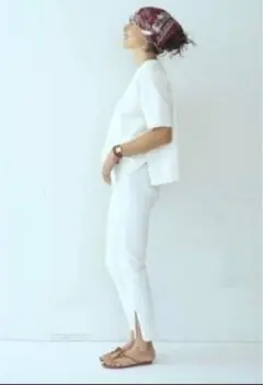SEA VINTAGE ハイライズ スキニー スリット ホワイト デニムのサムネイル