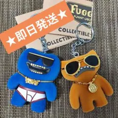 FUGGLER コレクタブルキーチェーン サングラス×金ネックレス レア ペア