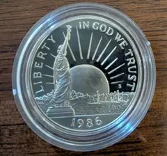 未使用 自由の女神100周年 アメリカ US銀貨 １ドル ケース入 1986年 2025年最新】1986 自由の女神の人気アイテム - メルカリ
