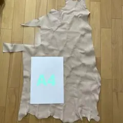 本革 レザー ピンクベージュ