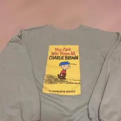 CHARLIE BROWN 長袖トレーナー バックプリント