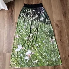 【希少】agnès b. アニエスベー 転写プリント スカート 36 希少】agnès b. アニエスベー 転写プリント スカート 36