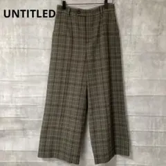 【アンタイトル✨ワールド】ワイドパンツ/ガウチョパンツ(2)ブラウン/ゆるだぼ