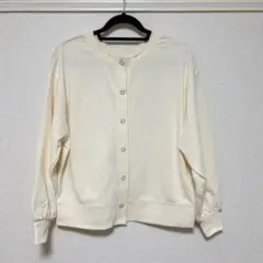 GLOBAL WORK キレイ見えサラサラ2wayカーディガン アイボリー