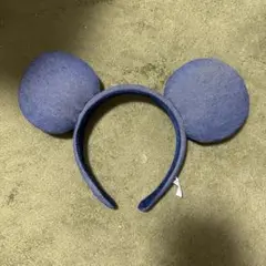 ミッキー型ダークブルーカチューシャ