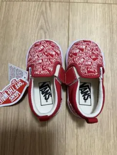VANS 赤 スリッポン ベビーシューズ　13センチ