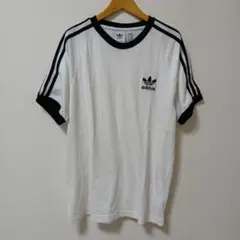 adidas ホワイト ブラック Tシャツ Mサイズ