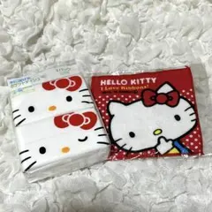 ハローキテイ ミニタオル ハンカチ ♥ ミニポシェットティッシュ