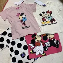 82 バースデイ　しまむら　ディズニー　ミッキー　ミニー　トップス