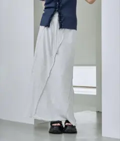 【新品】JEANASIS パネルコンビスウェットスカート ロングMARIEのサムネイル