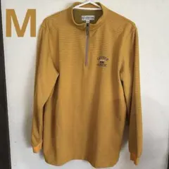 CUTTER & BUCK ストライプ ハーフジップ 長袖シャツ