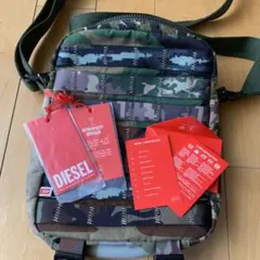 【美品タグ付き】ディーゼル　ショルダーバッグ　迷彩