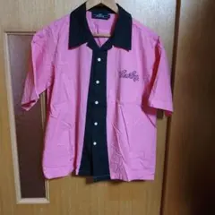IN BY IN ボーリングシャツ ピンク ブラックのサムネイル