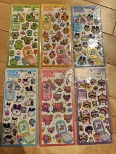 平成はっぴーフォン　たまごっち　シール　6枚セット