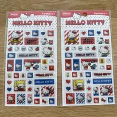 【新品未開封】ハローキティ ぷっくりシール ぷくぷくシール 2枚セット