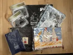 ムーミン7点セット（バッグ類、 ポーチ、ビニールケース、手帳）＋オマケ