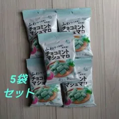 チョコミントマシュマロ 　5袋　セット 　ふわっと食感と爽快感！のサムネイル